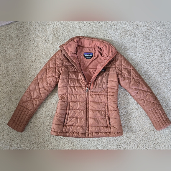 Patagonia Size XSmall XS Radalie Jacket Womens Puffer Coat In Brown - Picture 8 of 12